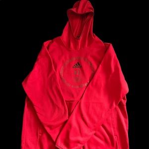 Red Adidas hoodie
